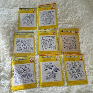 Vintage aunt Martha’s hot iron transfers embroidery pattern tracing craft lot